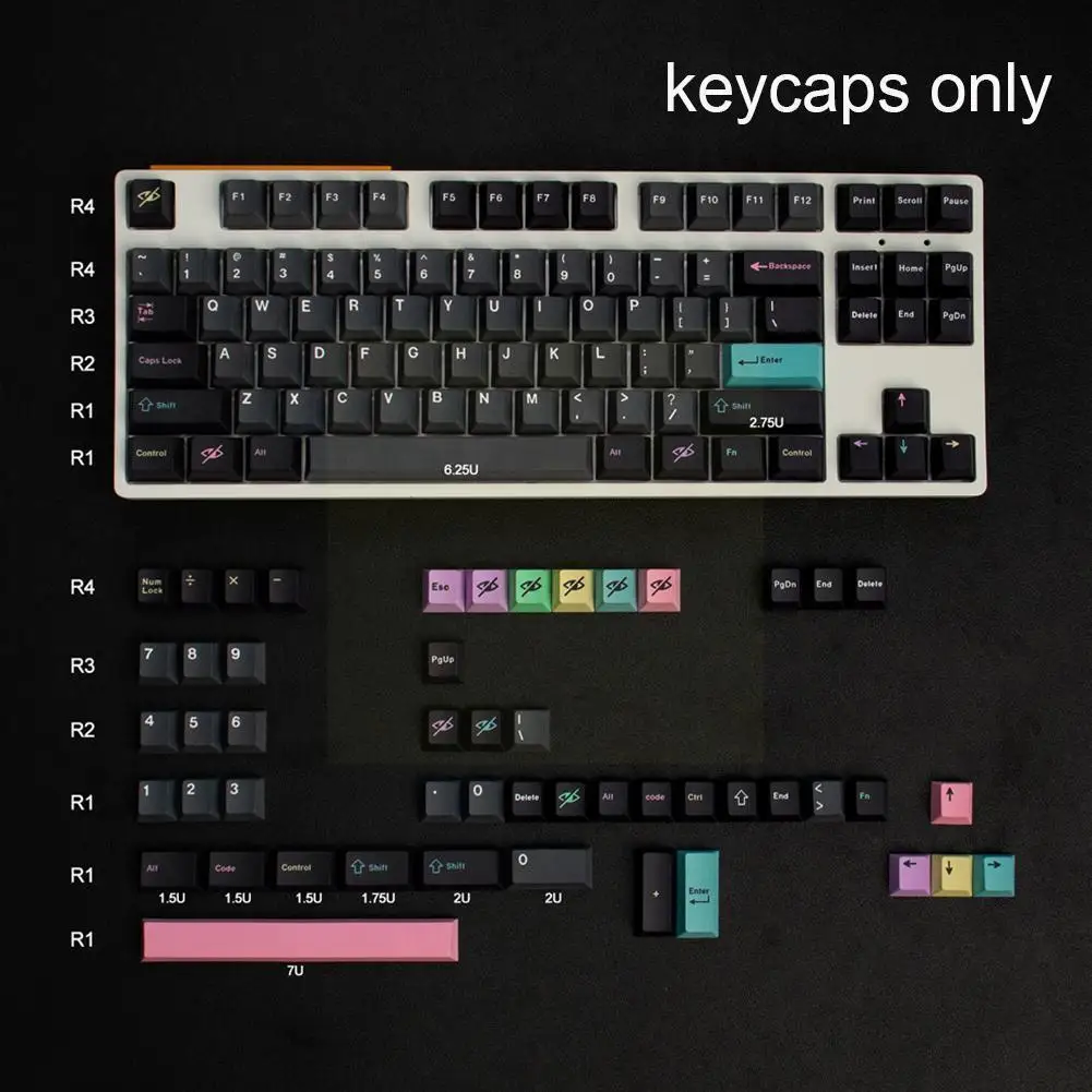 

137 Keys For Gmk Keycap Pbt Sublimation Mechanical Keyboard Keycap E8b7