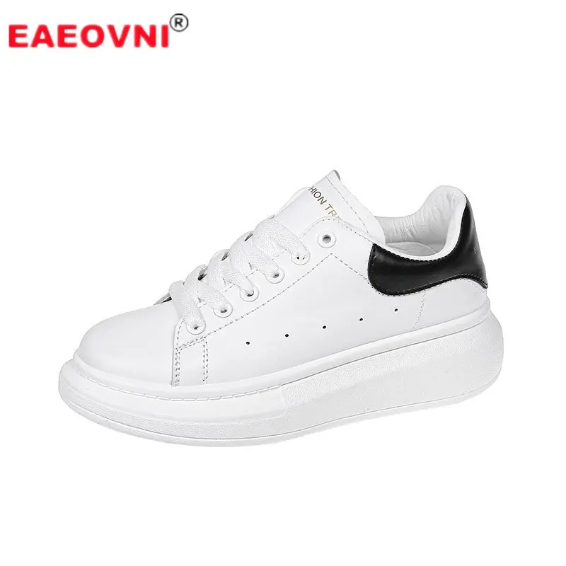 Women's Shoes White Sneakers Platform Comfortable Walking Large Size Breathable Vulcanized |