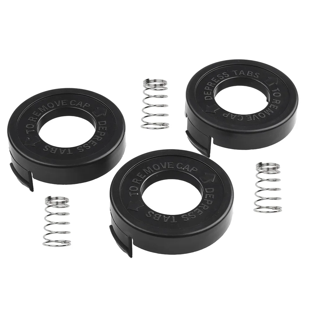 3Pcs Bump Cap Line Spool Cover Spare Parts For Black & Decker ST4500 682378-02 Strings Grass Trimmer Lawn Mower Garden Tool