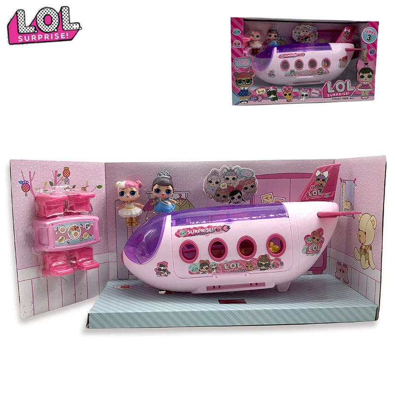 

LOL Surprise Doll Original lols dolls Surprise Airplane Toys Anime Figures Plane Model Collection DIY Birthday Gifts for Girl
