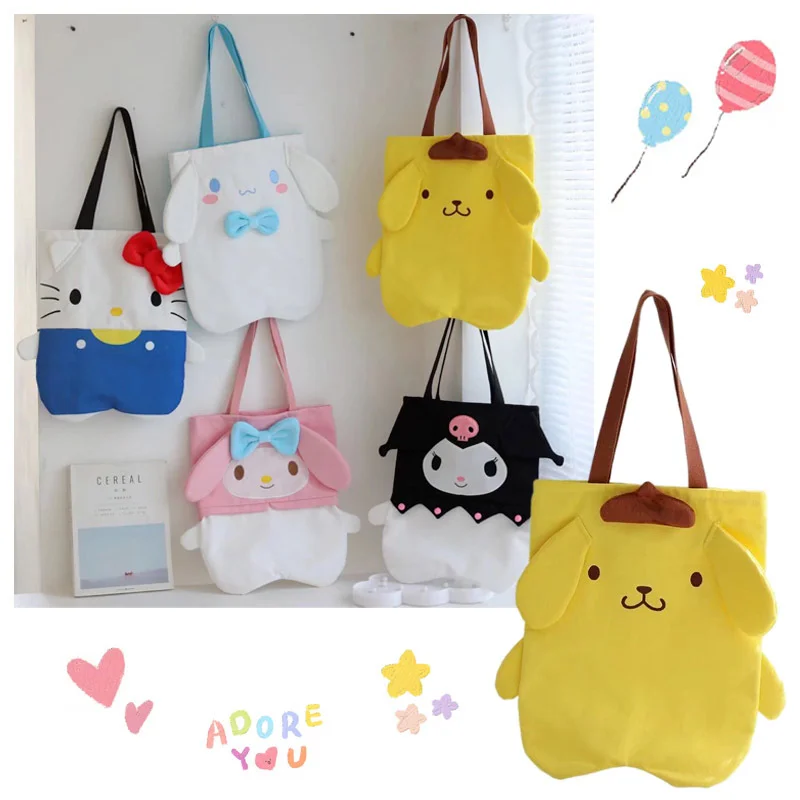 Кукла аниме Sanrioed My Melody Cinnamoroll Kuromi милая мультяшная Большая вместительная