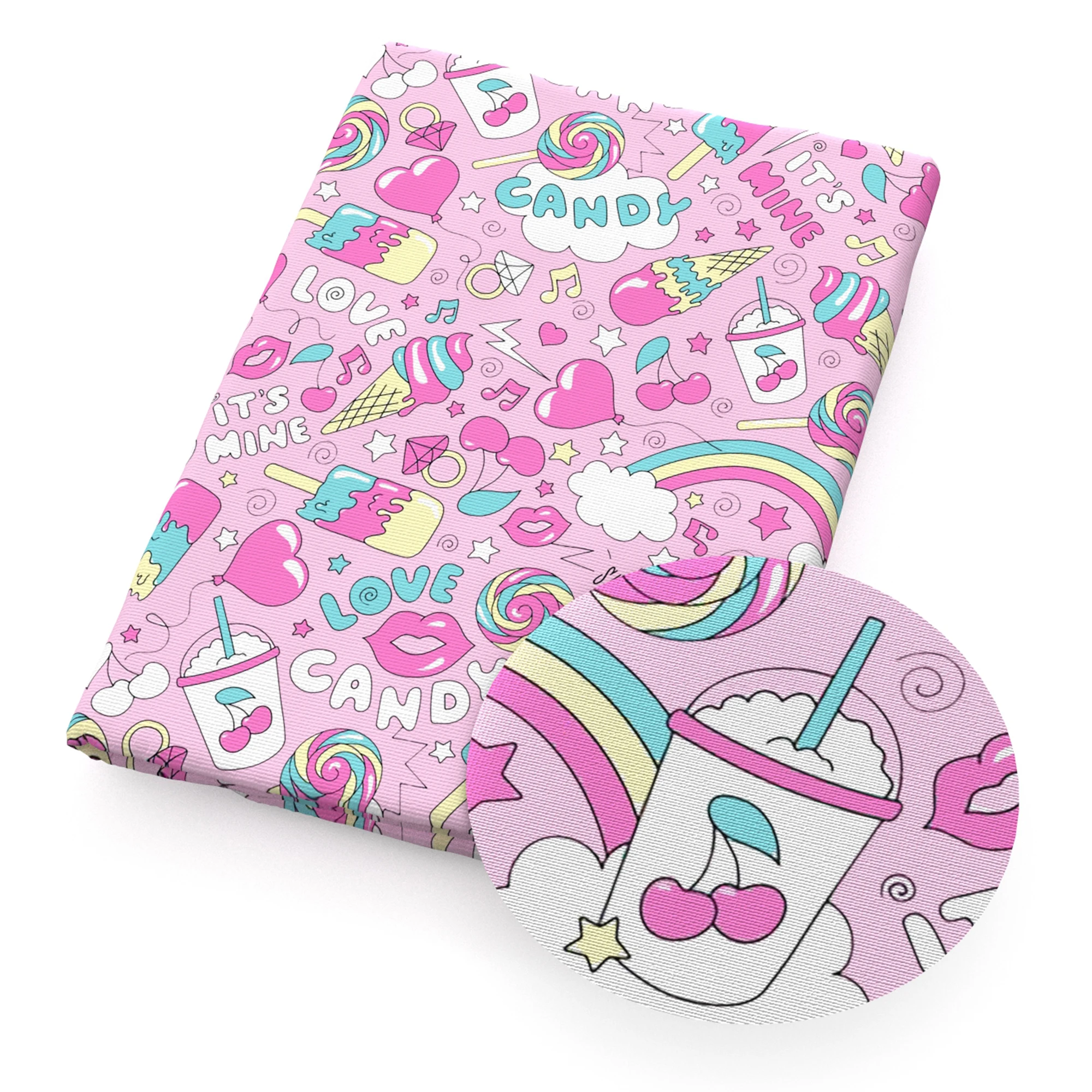 Printed Polyester Cotton Fabric Tissue Patchwork Drink Juice 50*145cm Kids Doll Sewing Quilting Fabrics Needlework Material |