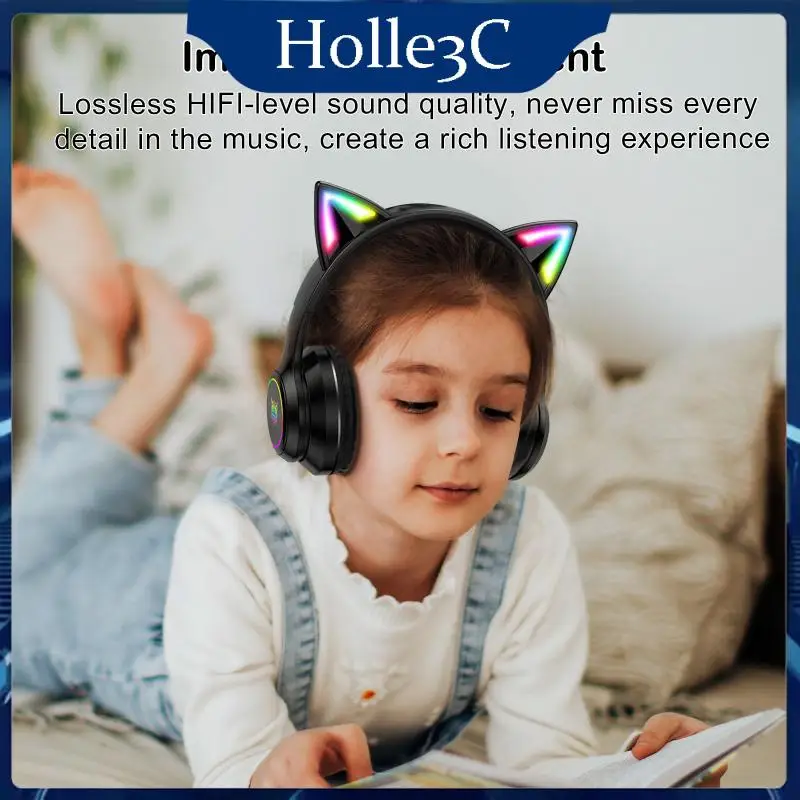 

Басовая стереогарнитура с шумоподавлением, светящиеся Игровые наушники, складные беспроводные наушники B90, беспроводная гарнитура