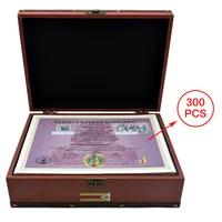 300pcs zimbabwe notes nonillon containers with watermark 43zeros inventory list exquisite gift box best collection