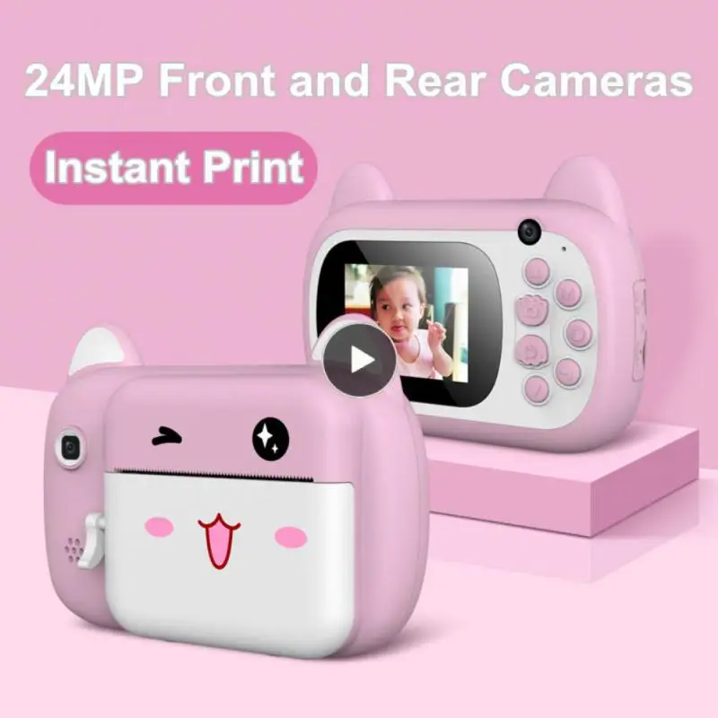 

Digital Photo Camera Kids Camera 1080p Hd Portable Instant Print Camera Mini Children Thermal Printing Camera Thermal Printing