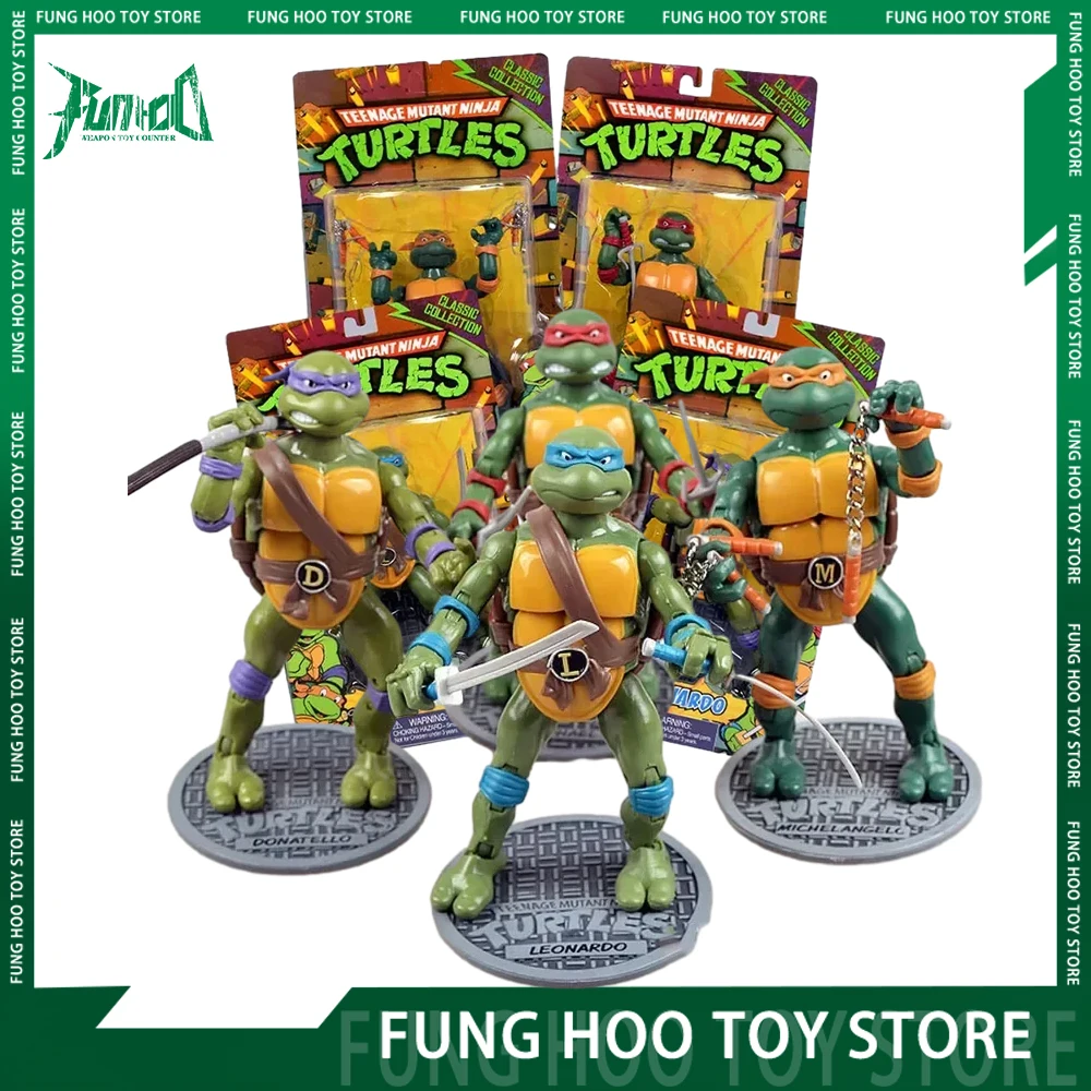 

Teenage Mutant Ninja Turtle Tmnt Action Figures Toys Anime Figurine Pvc Gk Collection Model Doll Decor Toys Birthday Xmas Gifts