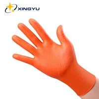 xingyu 50pcs nitrile gloves vinyl gloves waterproof mechanic laboratory work household cleaning safety synthetic gloves