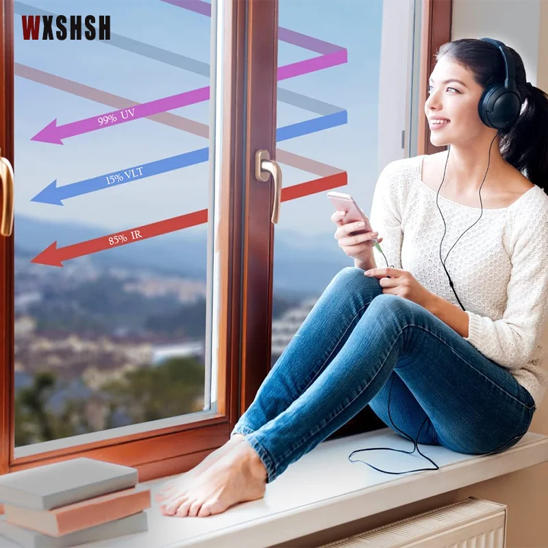 Самоклеящаяся Тонировочная пленка для окон длиной 9 м домашней