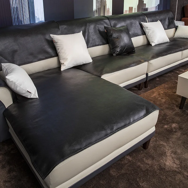 

Waterproof Leather Sofa Cushion Cover leather sofa cover renovation slipcover custom Corner Couch Cover Longue sofa Protector