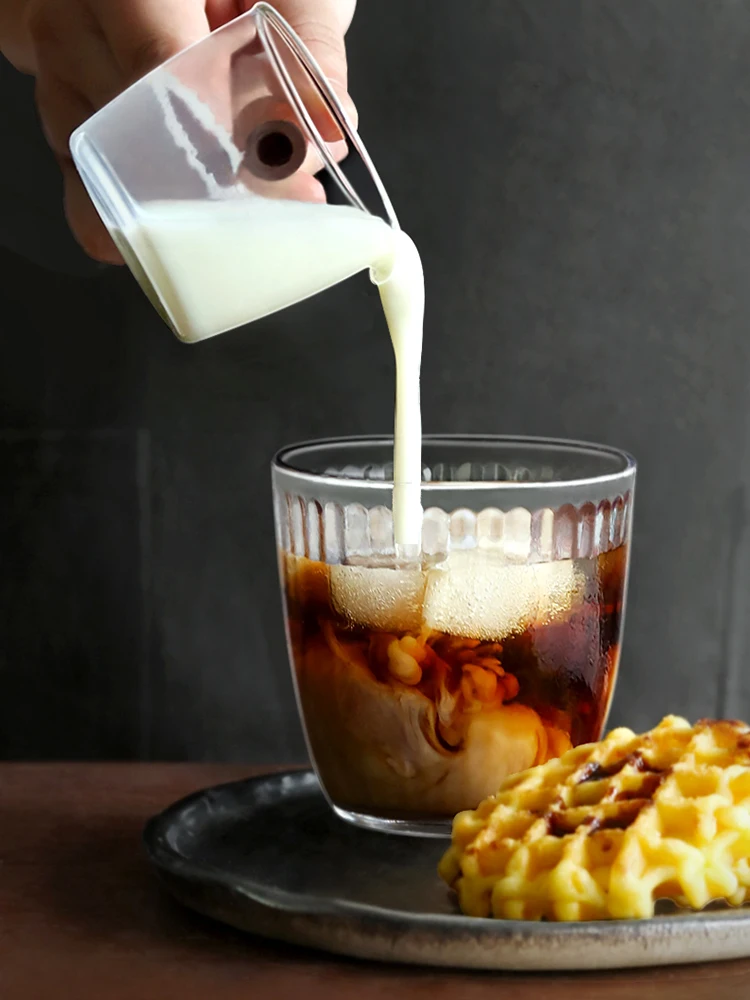 Стакан для молока ручной работы в японском стиле с деревянной ручкой |