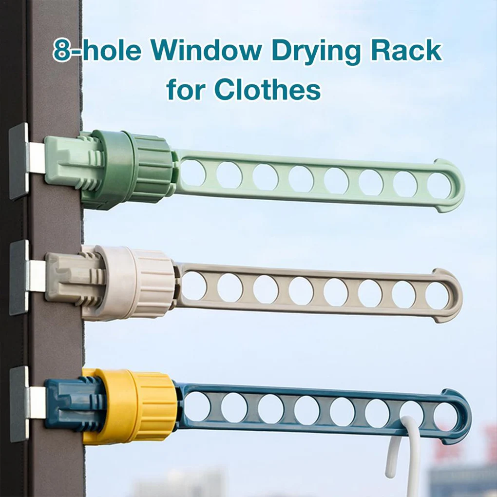 

Портативная сушилка с 8 отверстиями, сушилка для одежды на балконе, стойка для сушки окон и одежды, компактная