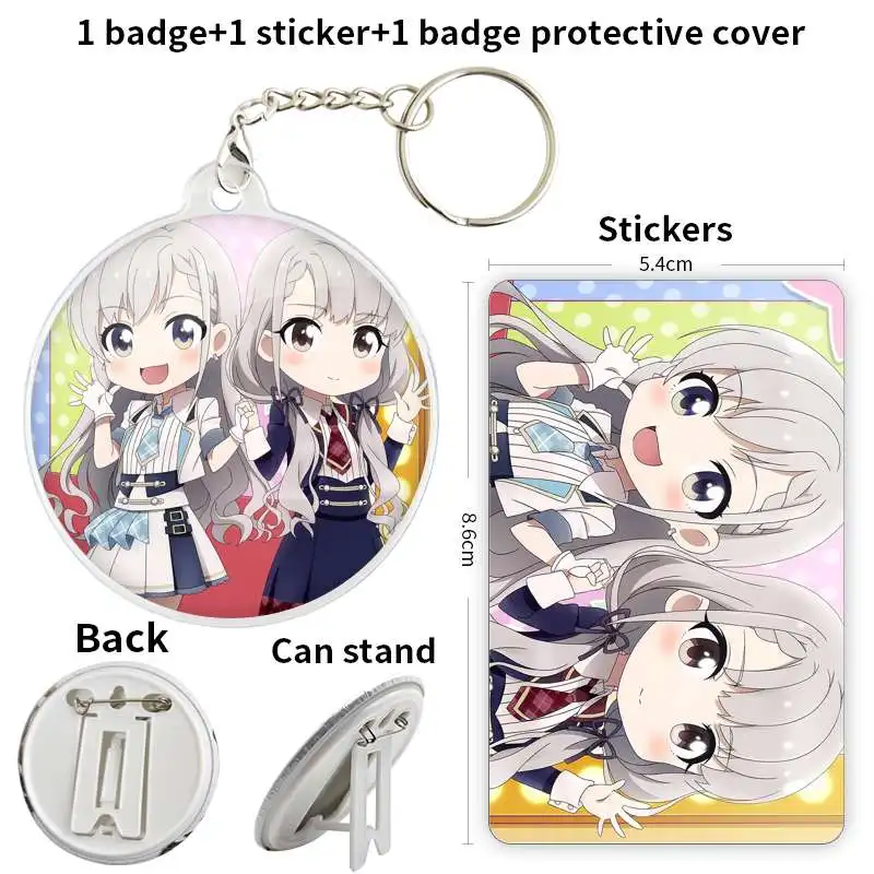 Мягкая брошь на пуговицах Hisakawa Hayate с персонажами аниме значок якорем