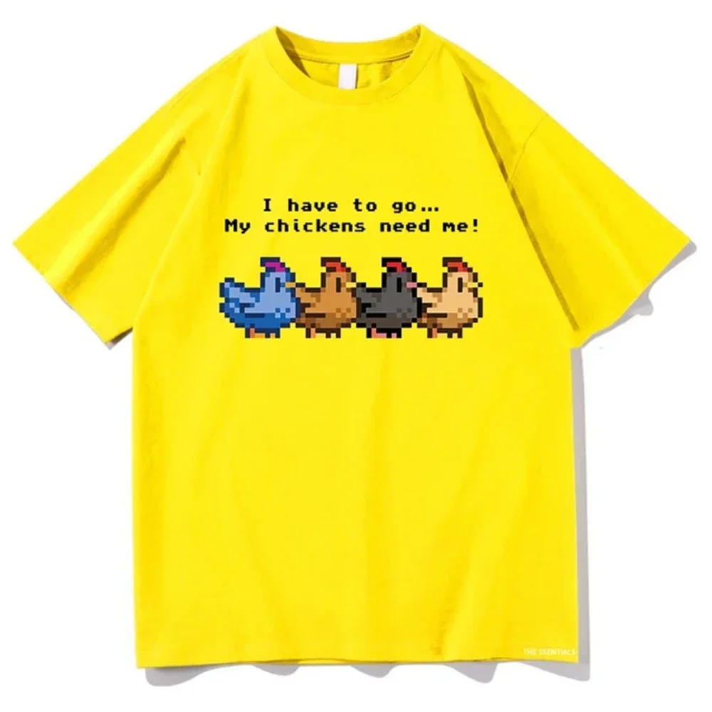 2025 I have to go My chicken needs my Fun футболка с рисунком Fashion Trend Свободная повседневная из 100%