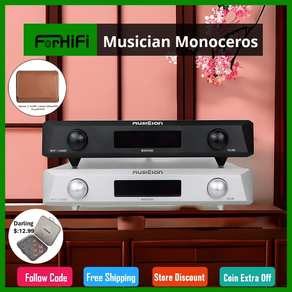 

Musician Monoceros Fully Balanced Class A Power Amplifier XLR RCA R2R Pre Amplifier Stereo Crosstalk HIFI AMP + Remote Control
