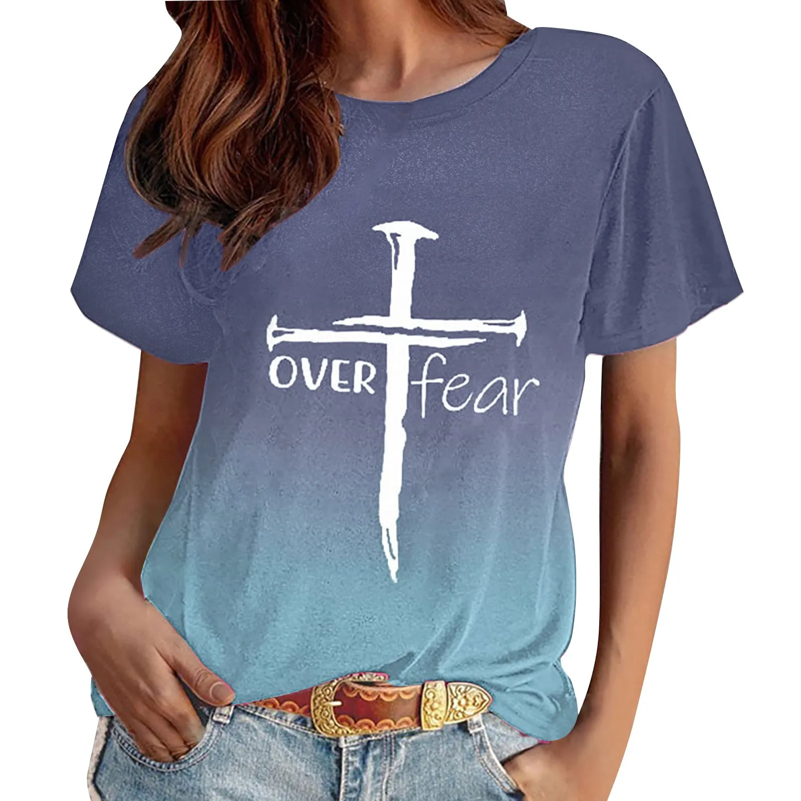 

Женская футболка с V-образным вырезом, с коротким рукавом