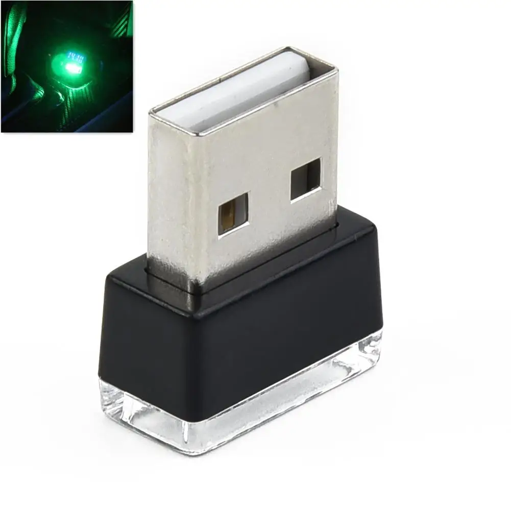 

Мини-USB, светодиодная моделирующая атмосфера, интерьер, светодиодная лампа, автомобильная красочная декоративная лампа, белый/синий/холодный синий/красный/фиолетовый/зеленый