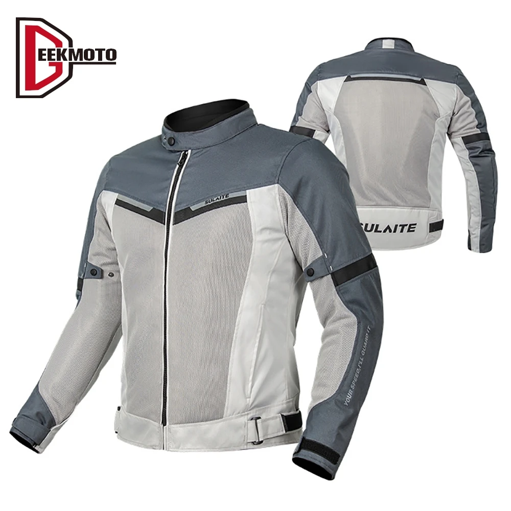 Мужская мотоциклетная куртка летняя для верховой езды дышащая одежда