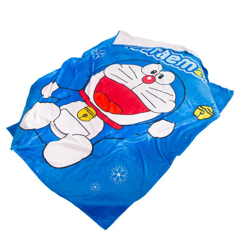

Bandai Cartoon Blue Fat Doraemon Blanket Student Dormitory Flannel Coral Fleece Bed Sheet Lunch Break Air Conditioning Blanket