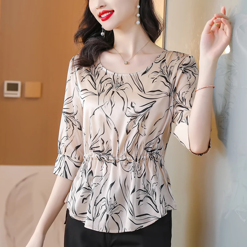 

Стильная женская блузка для шикарного образа, модные роскошные женские топы с изящным дизайном, Весенняя женская блузка