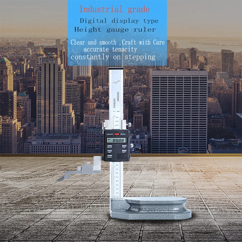 1 шт. цифровой дисплей из нержавеющей стали измеритель высоты электронная
