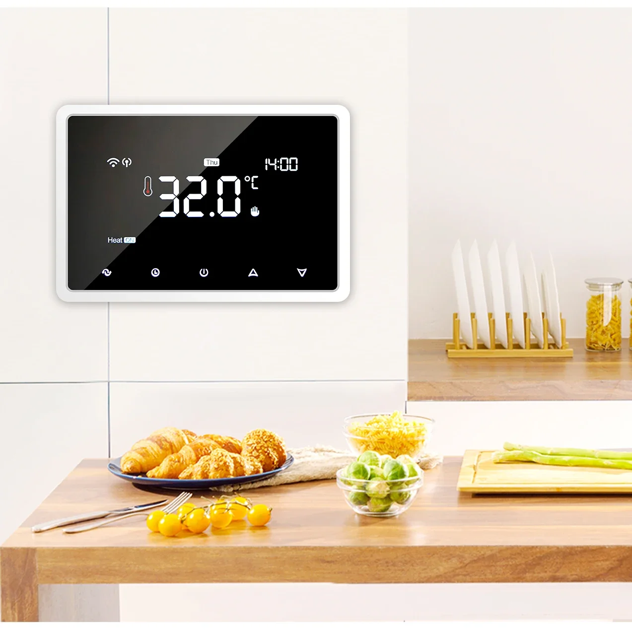 ME98 беспроводной WIFI умный газовый котел термостат отопления программируемый с