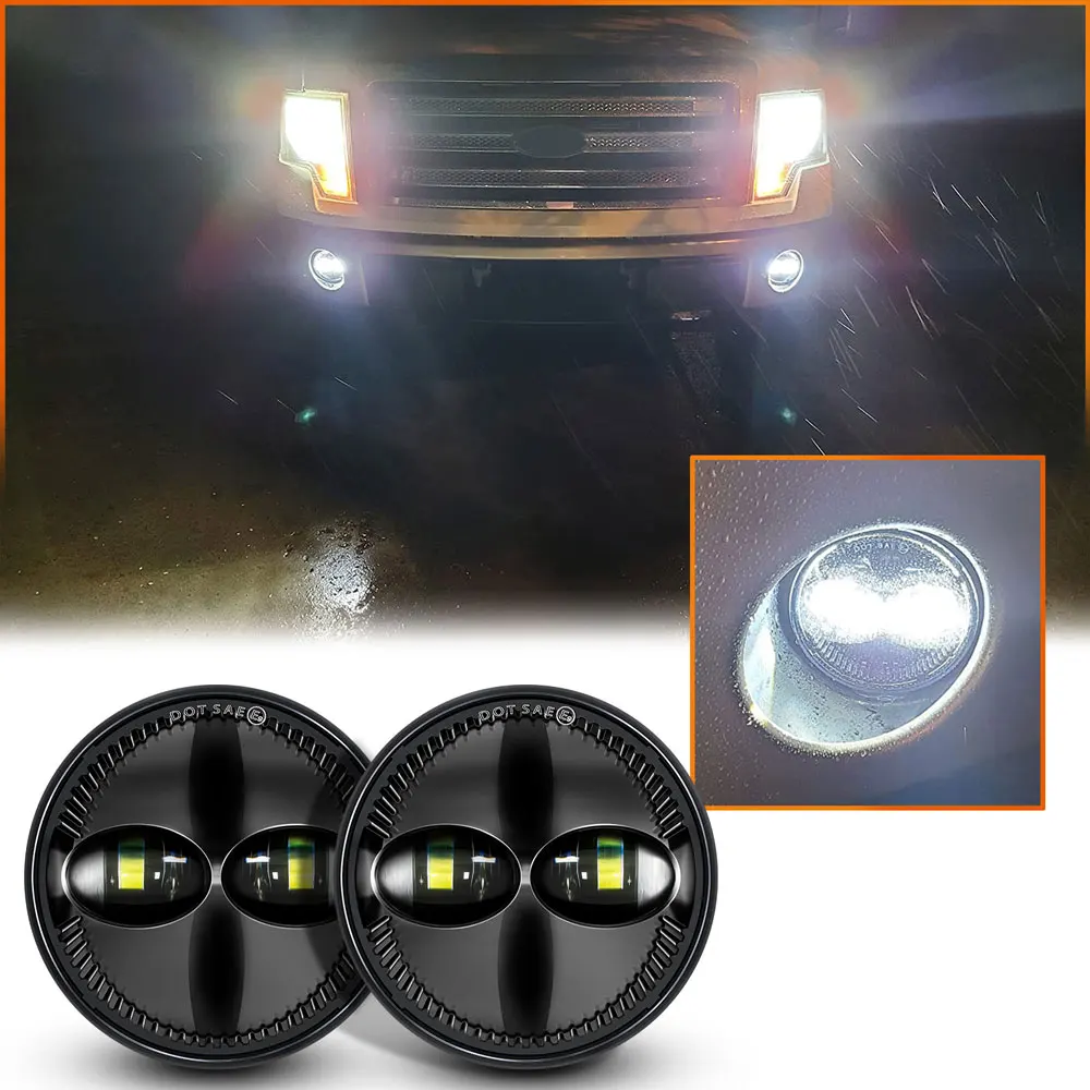 

For Ford Ranger 2008 Spare Parts Led Fog Lamps Driving Light For 2007-2014 FORD F150 Accessories Fog Lights Led For Ford Ranger