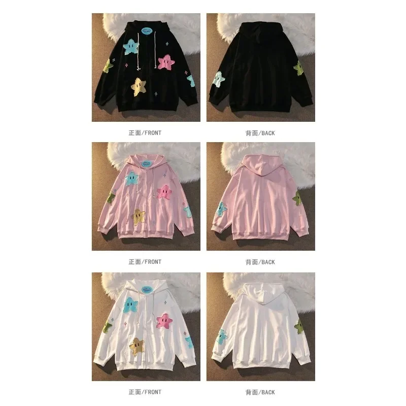 Женская толстовка с принтом в стиле панк Harajuku