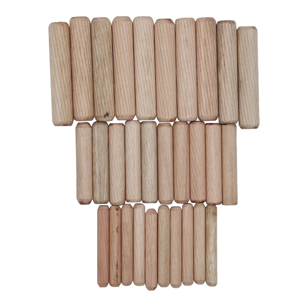

400pcs/set Easy Insertion Multifunction Home Straight Grooved Pins Durable Furniture Door Tapered Fluted Wood Dowel Beveled Ends