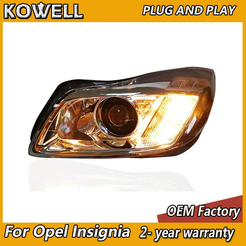 Автомобильный Стайлинг KOWELL для Buick Regal фары Opel Insignia 2009-2013 светодиодный ные ДХО