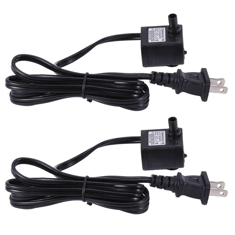 

2X Mini AC 110V 3W Submersible Water Pump Aquarium Fountain Air Fish Tank Pond Water Pump US Plug 110V