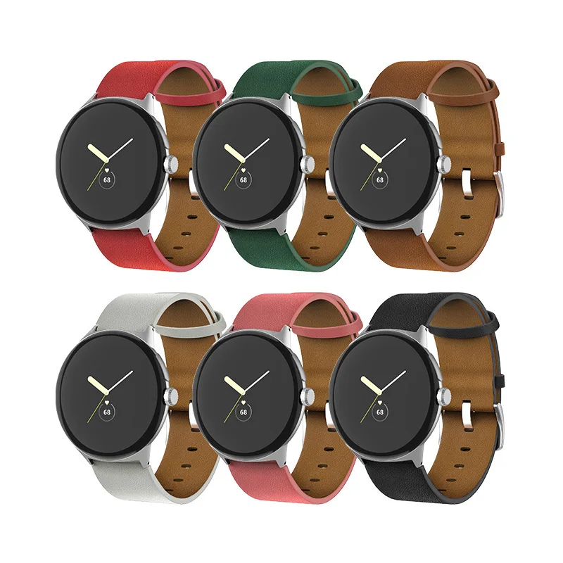

Ремешок из натуральной кожи для Google Pixel Watch 2022 сменный ремешок для Pixel Watch кожаный ремешок для часов браслет