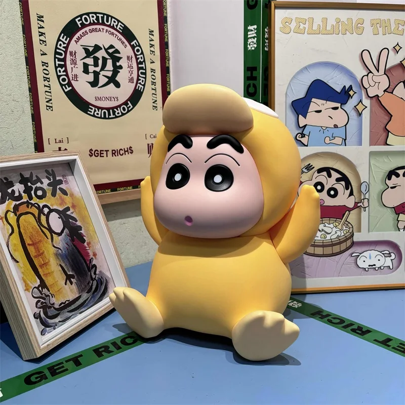 38 см PokéMon 1:1 сидящий Koda Duck Kawaii карандаш Шин-Чан модель фигурки ПВХ аниме украшение