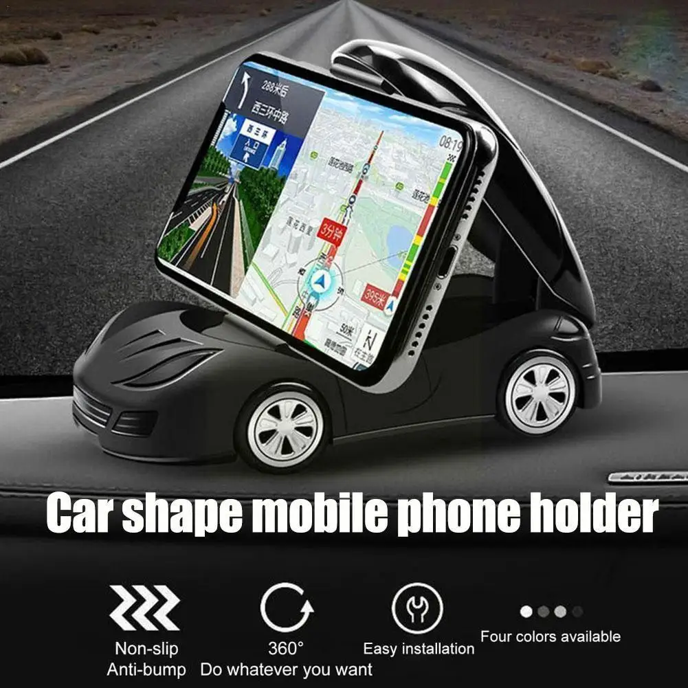 

Креативный Автомобильный держатель для телефона, вращающийся на 360 градусов Автомобильный держатель в форме стабильного автомобиля, украш...