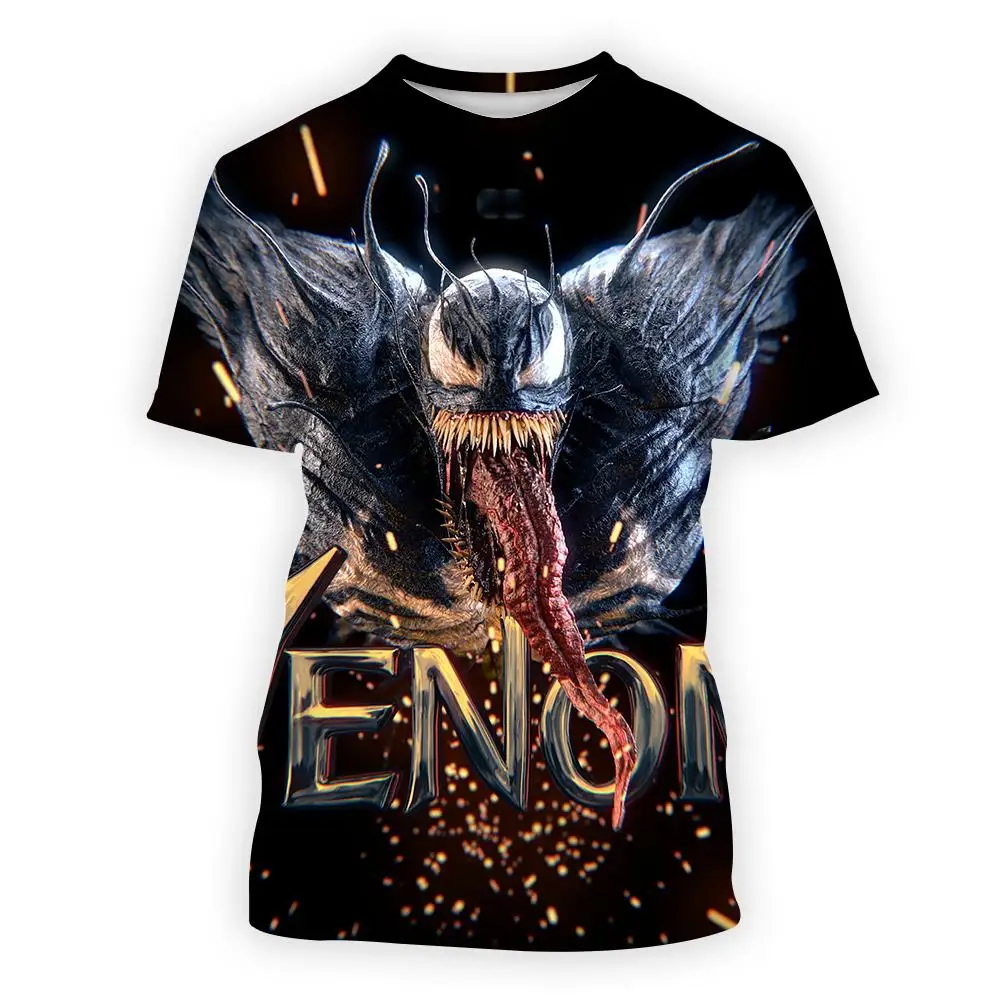 

Marvel Venom 3D Cartoon Print Men's T-Shirt Casual Men's T-Shirt Harajuku Pattern Clothing T-Shirt