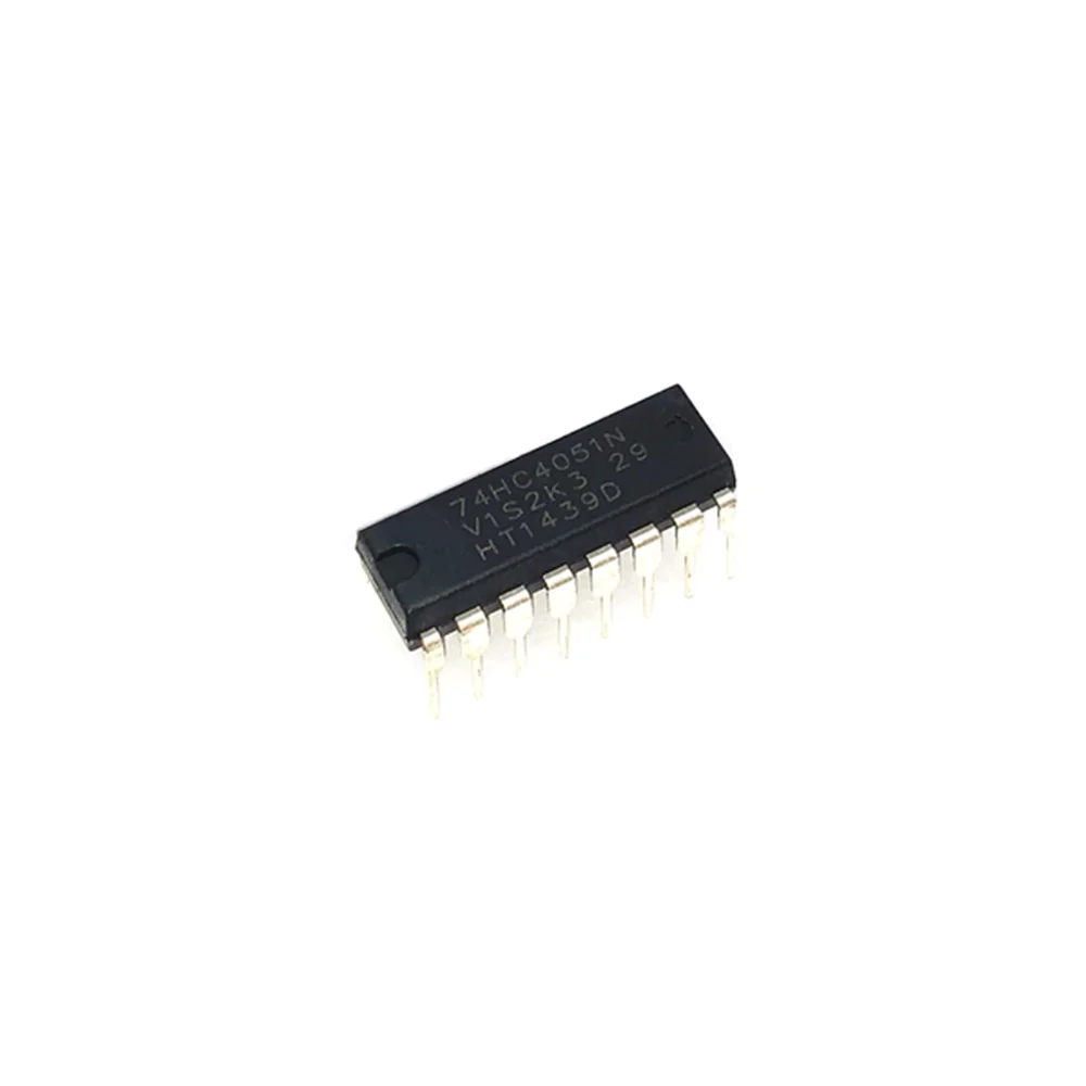 10pcs/Lot 74HC4051N 74HC4051 DIP-16 Interface Chip New Ic