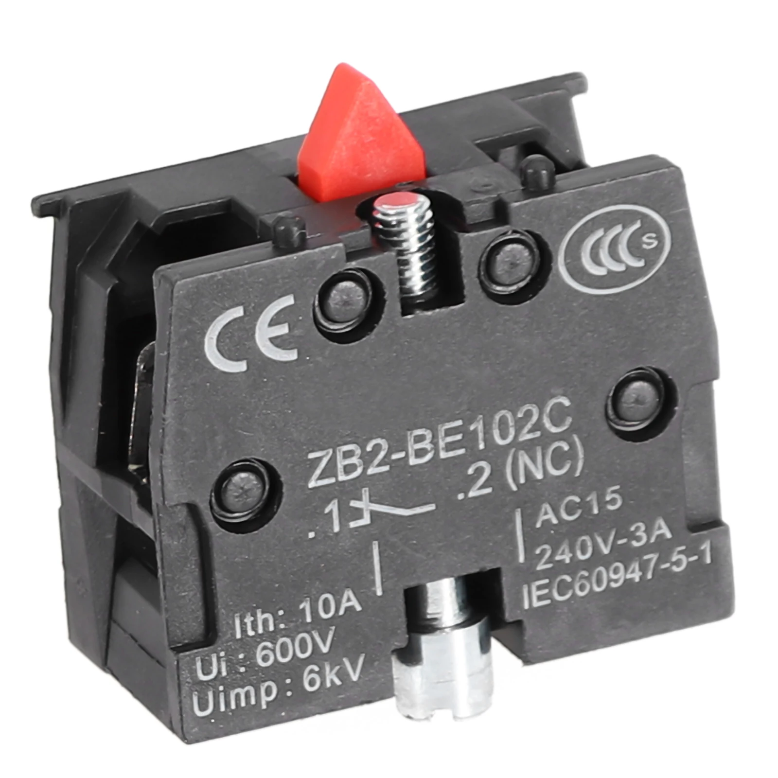 10A 600V ZB2-BE101C/BE102C NO N C Кнопочный джойстик Кнопка переключения Нормально открытый
