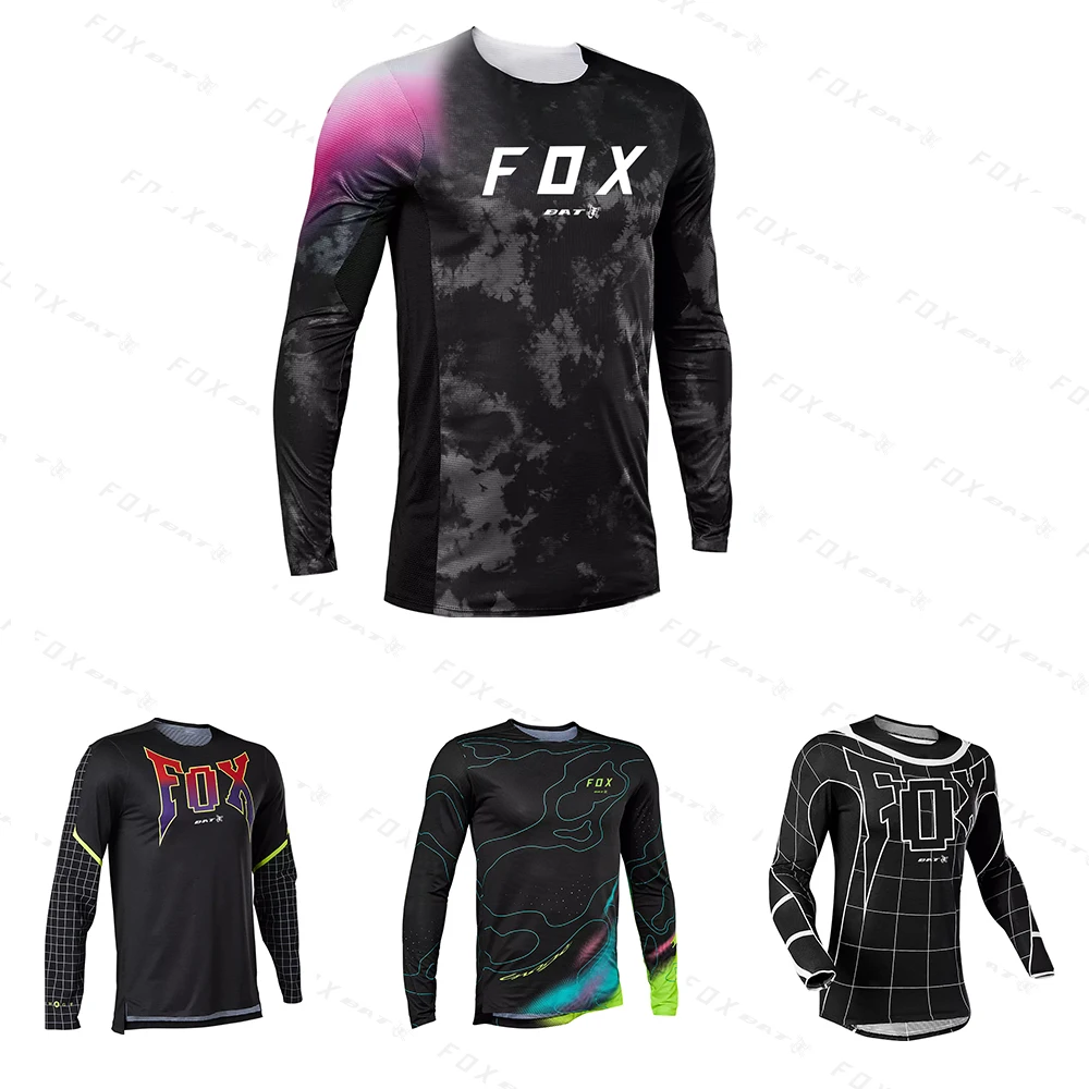 

Men's Downhill Jersey Motocross Clothing Motocross Shirt Bat Fox MTB T-Shirts Mountain Biking Downhill Downslope Clothing