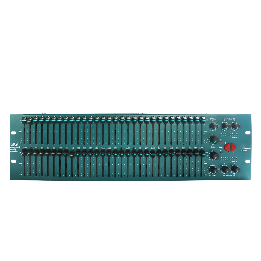 BSS FCS966 двойной 31-полосный стереоэквалайзер эквалайзер управляемый графический