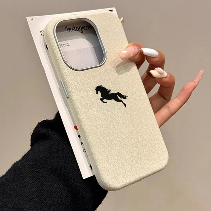 Фото Для iPhone 17 Pro Max Air Case Horse Чехол для телефона iPhone 16E 16 Plus 15 14 13 12 11 7 8 XS X XR Противоударный чехол-бампер Candy №1
