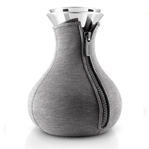 Чайник заварочный tea maker в неопреновом текстурном чехле 1 л темно серый арт.