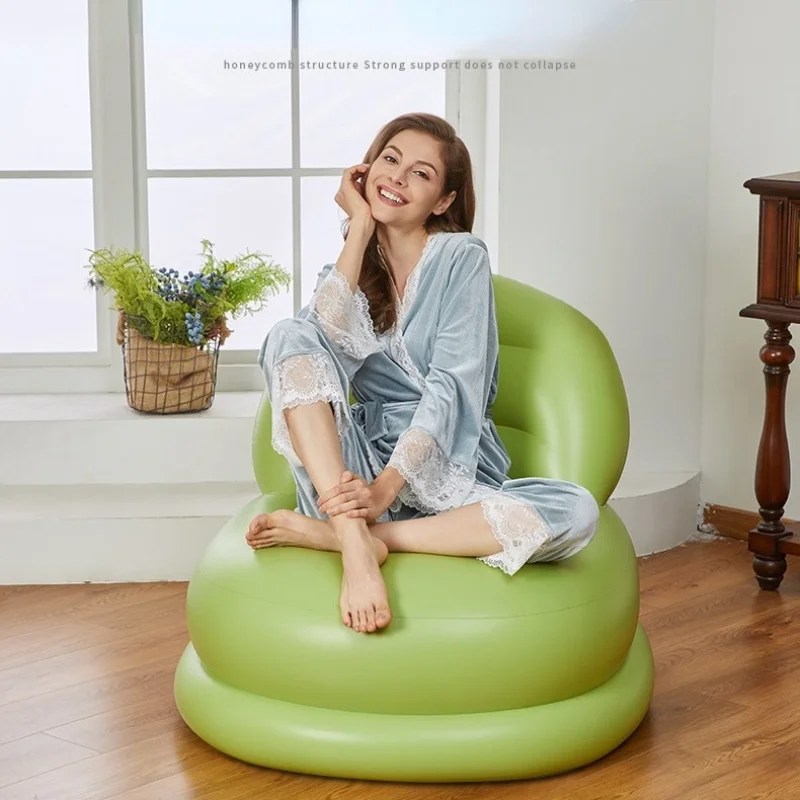 Креативный маленький диван для спальни балкона Одноместный шезлонг надувной