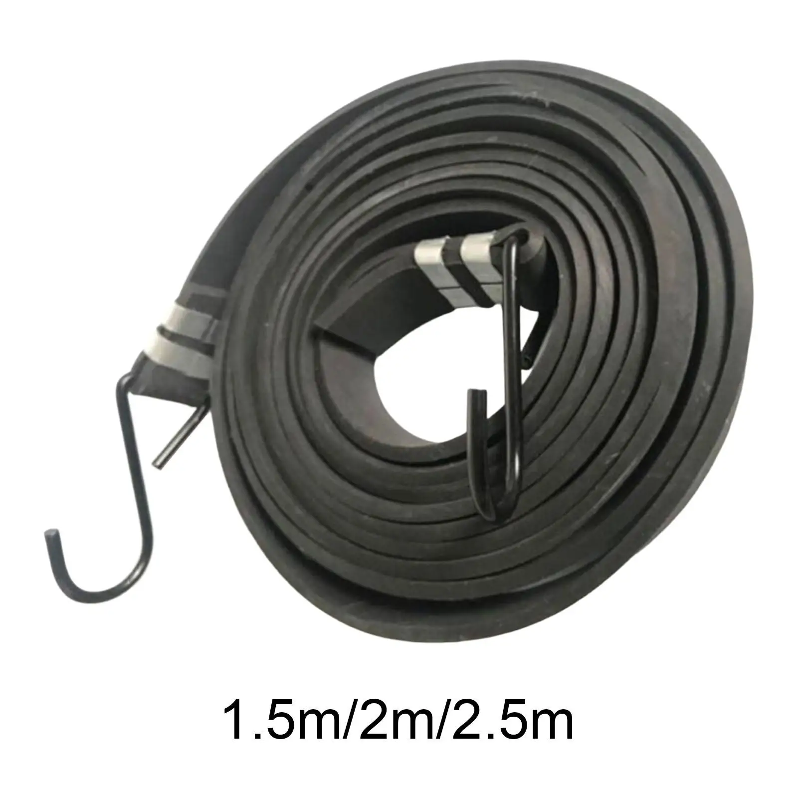 

Thick Widened Flat Rubber Strap Bungee Cords with Hooks Outdoor Indoor Use to Fix Boats Cars Trucks