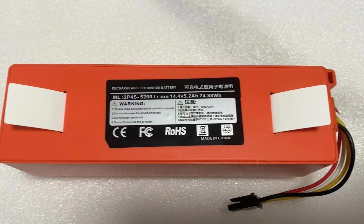 

Robotic Vacuum Cleaner Replacement Li-Ion Battery for Xiaomi Robot Roborock S50 S51 S55 Accessory Spare Parts