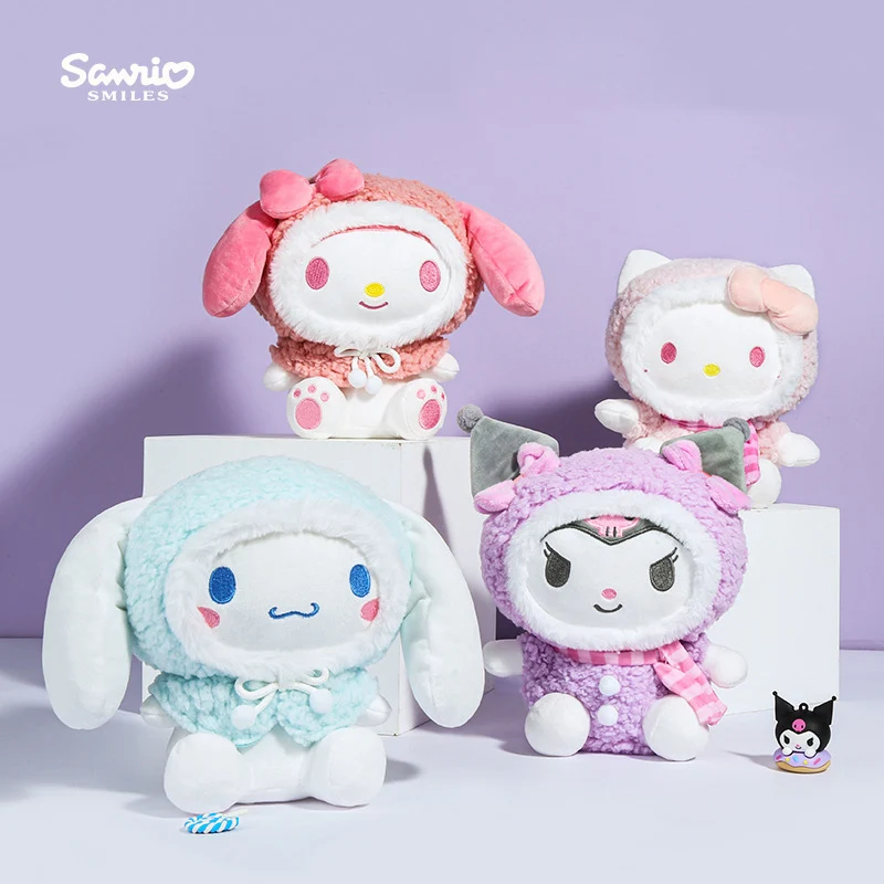 

Sanrio, Hello Kitty My Melody Cinnamoroll Kuromi плюшевые куклы, игрушки, милые модные куклы, детские плюшевые игрушки, подарки на день рождения