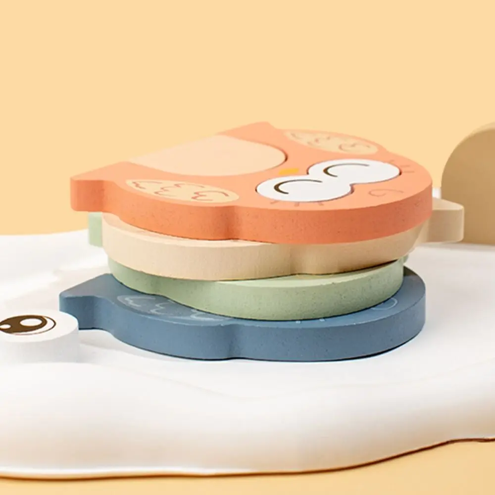 Интеллектуальная игра детская деревянная головоломка игрушка меняющая лицо