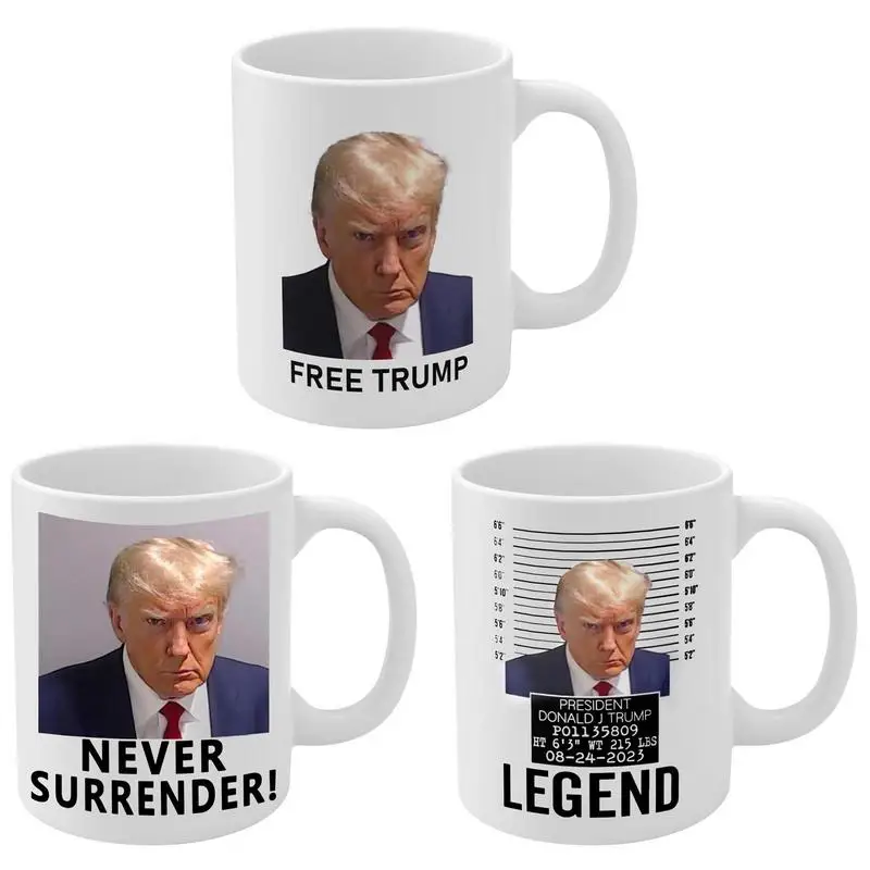 

Trump Coffee Mug 350ml Trump Ceramic Coffee Cup Creative Present Tea Coffee Mugs United States Seal Mug Drinkware Accessories