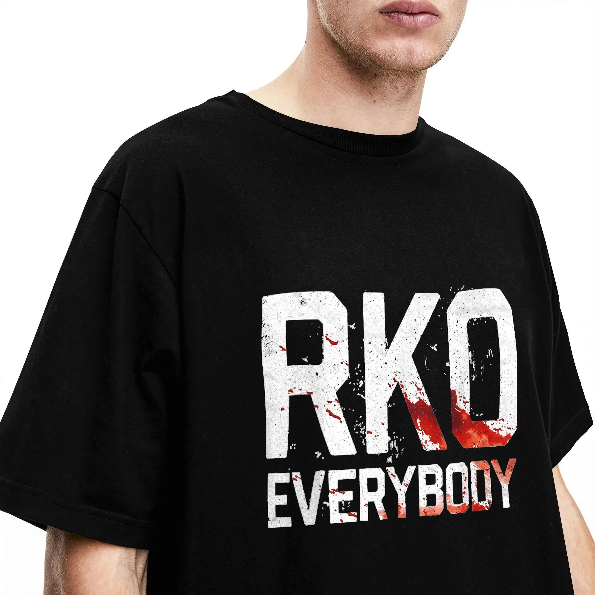 Фото Футболка Randy RKO Everybody Blood Cotton для взрослых, летние забавные футболки Y2K, модные футболки с круглым вырезом, топы с принтом больших размеров №1
