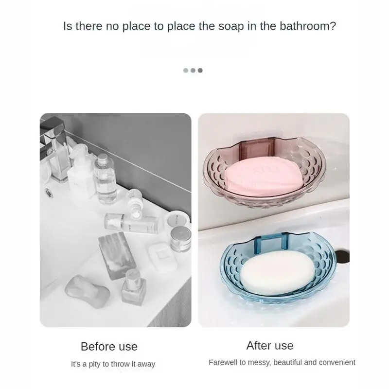 

Wall Mounted Soap Case And Fertilizer Soap Rack Clean Washing Table To Solve Soap Soaking Problem Drainage Soap Case Abs