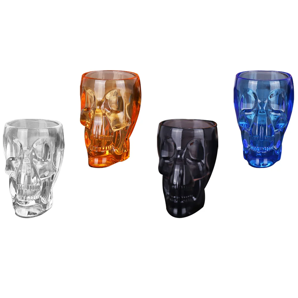 

4 Pcs Multipurpose Mugs Creative Water Cup Acrylic Bar Stylish Beer Mugs