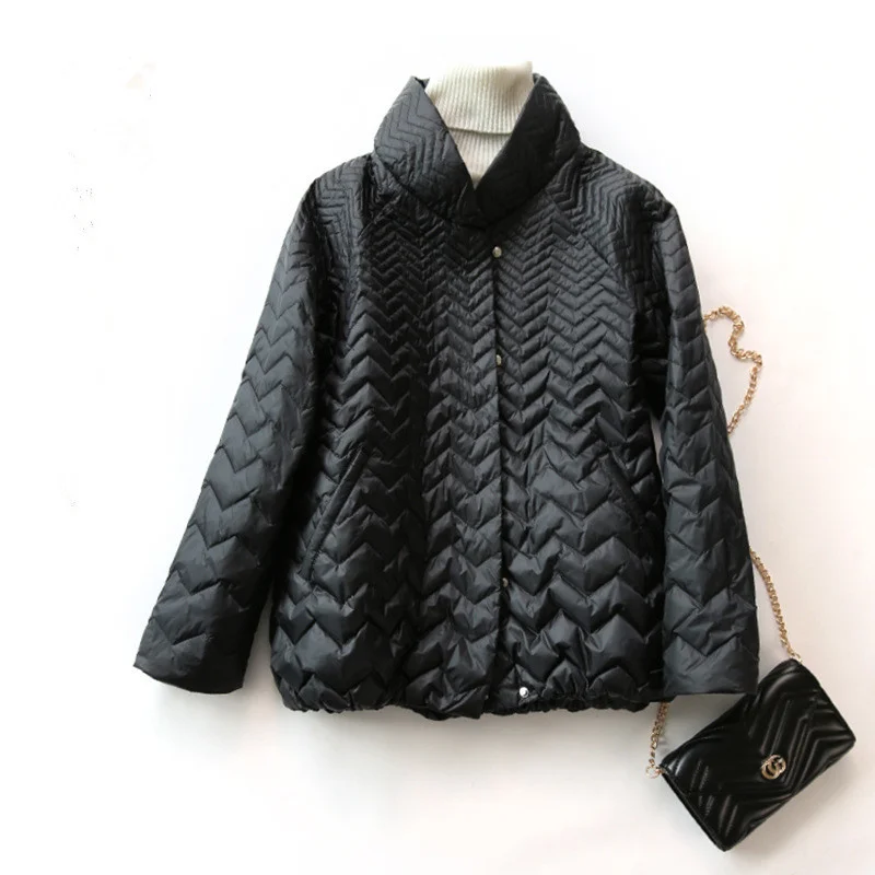 

B2023 Новый Модный женский пуховик весна-осень 90% белый утиный пух с коротким рукавом черный белый повседневное пальто